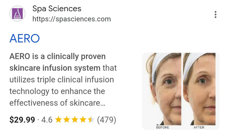 دستگاه پیشرفته جذب محصولات پوستی و جوانساز Spa skincare AERO