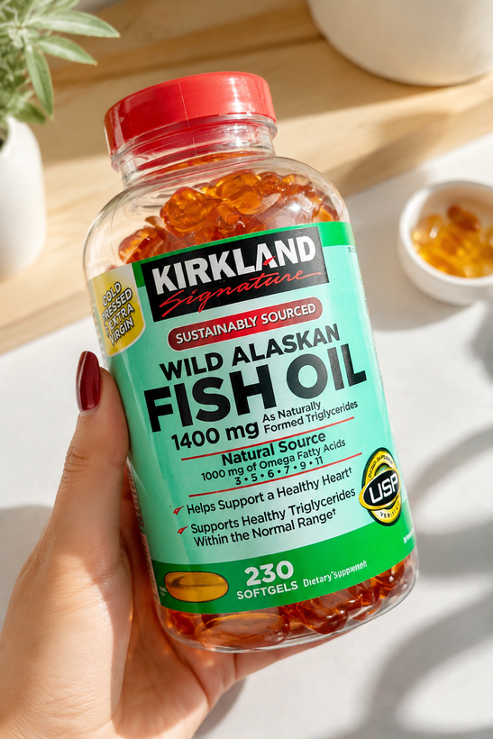 مکمل امگا۳ روغن ماهی آلاسکا وحشی کریکلند